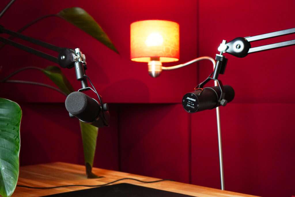 podcast studio huren in een huiselijke sfeer.